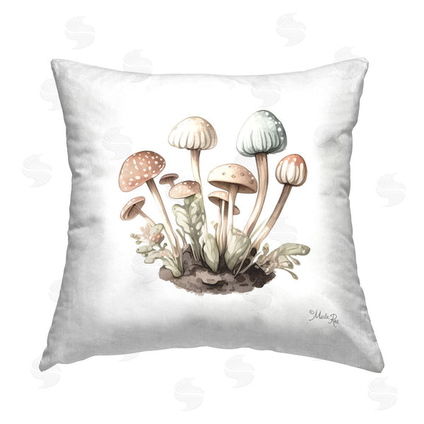 stupell industries Marla Rae | Soft Sprouting Mushrooms Printed Throw Pillow