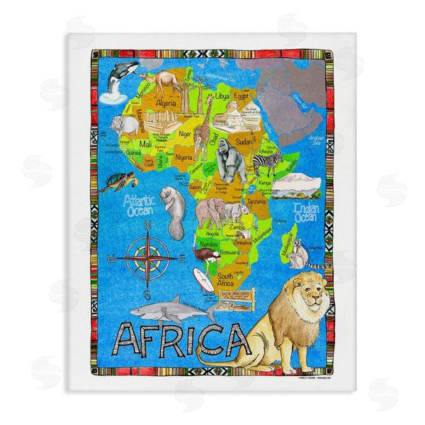 stupell industries Marley Ungaro | African Animals Map