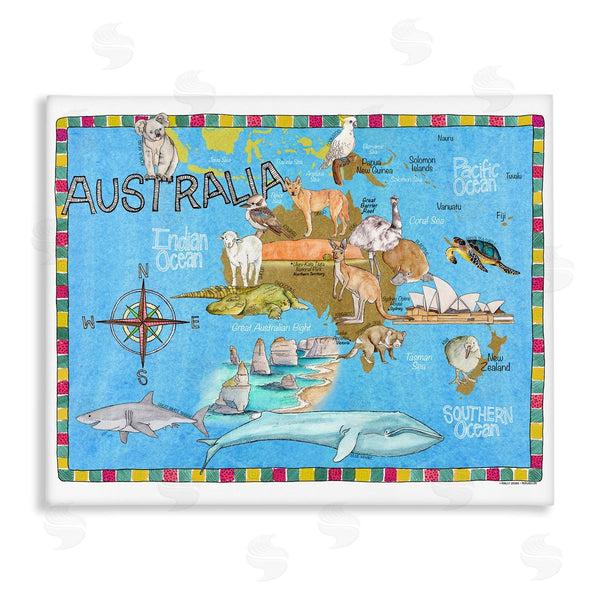 stupell industries Marley Ungaro | Australia Animal Map