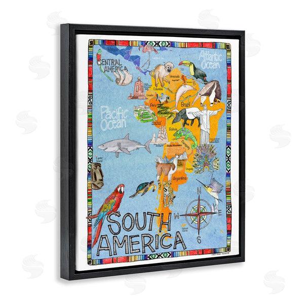 Stupell Industries Marley Ungaro | South Africa Animal Map