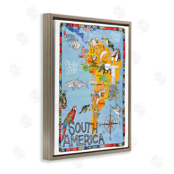 Stupell Industries Marley Ungaro | South Africa Animal Map