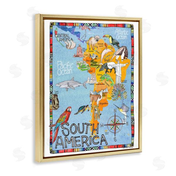 Stupell Industries Marley Ungaro | South Africa Animal Map