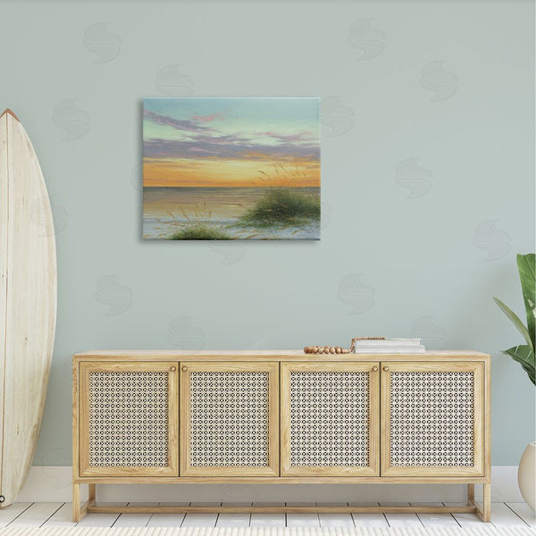 Stupell Industries Martin Figlinski | Coastal Reeds Sunset Beach Shore Wall Art