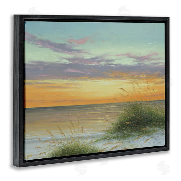 Stupell Industries Martin Figlinski | Coastal Reeds Sunset Beach Shore Wall Art
