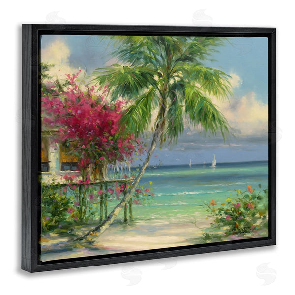Stupell Industries Martin Figlinski | Floral Tropical Summer Vacation Resort Wall Art