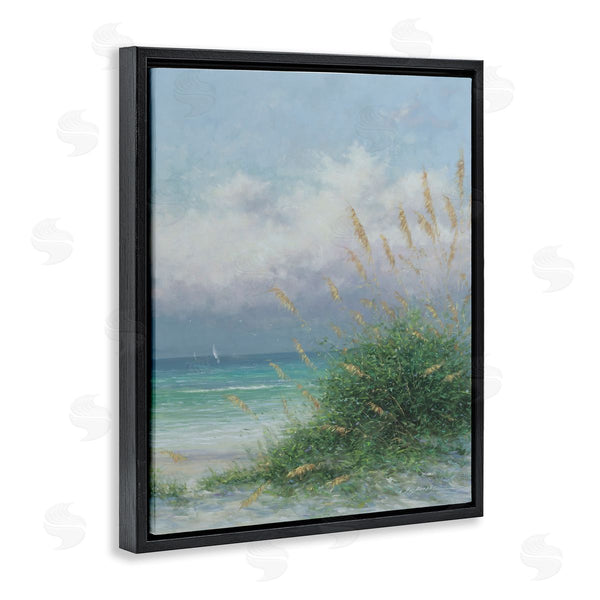Stupell Industries Martin Figlinski | Ocean Waves Beach Reeds Wall Art