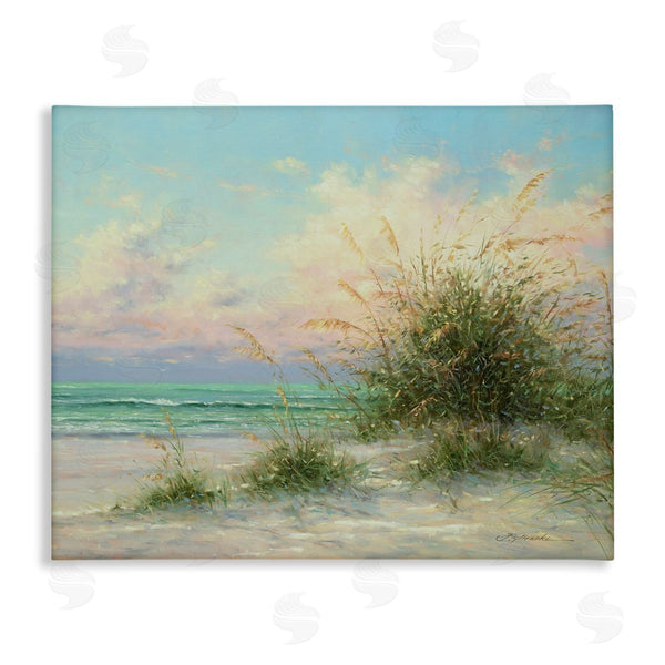 stupell industries Martin Figlinski | Summer Beach Grass Sea Waves Wall Art