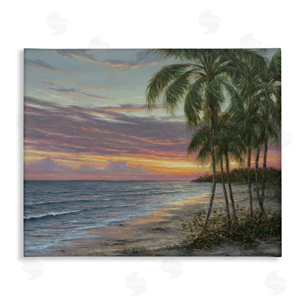 stupell industries Martin Figlinski | Summer Beach Palm Trees Wall Art