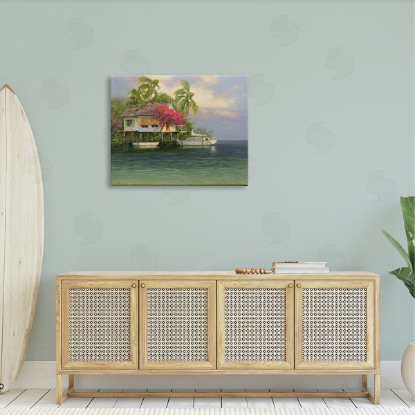Stupell Industries Martin Figlinski | Summer Coastal Vacation Cottage Wall Art