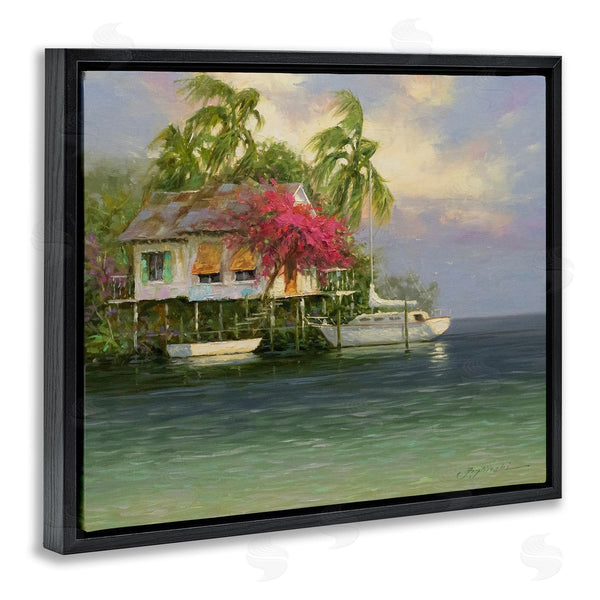 Stupell Industries Martin Figlinski | Summer Coastal Vacation Cottage Wall Art