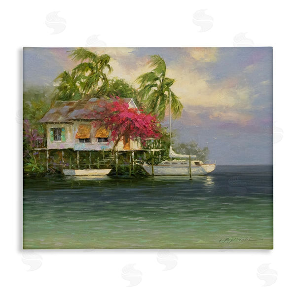 stupell industries Martin Figlinski | Summer Coastal Vacation Cottage Wall Art