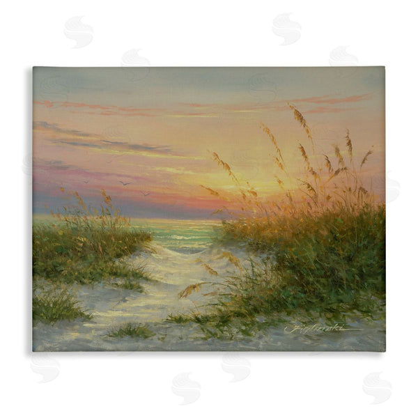 stupell industries Martin Figlinski | Sunset Beach Path Reeds Wall Art