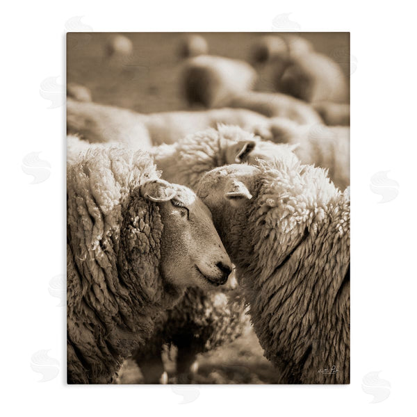 stupell industries Martin Podt | Hugging Sheep in Flock Wall Art