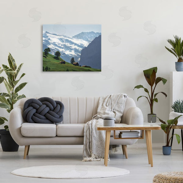 Stupell Industries Martin Podt | Mountain Cottages Landscape Wall Art