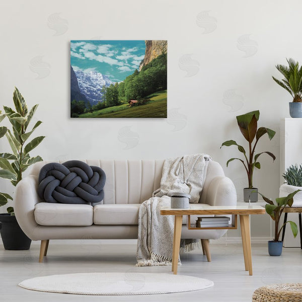 Stupell Industries Martin Podt | Mountain Valley Cottage Wall Art