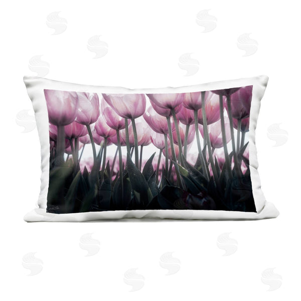 Stupell Industries Martin Podt | Uplifting Purple Tulip Field Printed Throw Pillow