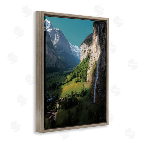 Stupell Industries Martin Podt | Valley Cliffs Grassland Wall Art