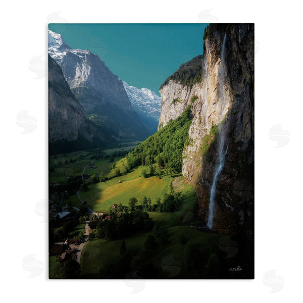 stupell industries Martin Podt | Valley Cliffs Grassland Wall Art