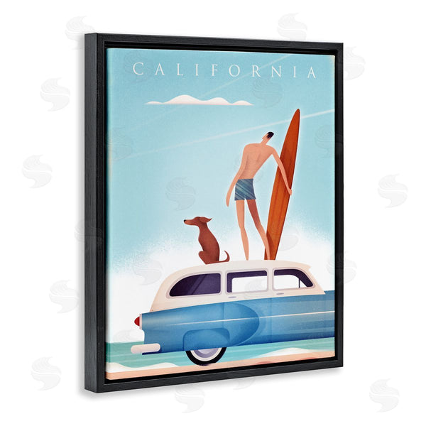 Stupell Industries Martin Wickstrom | California Beach Day With Dog