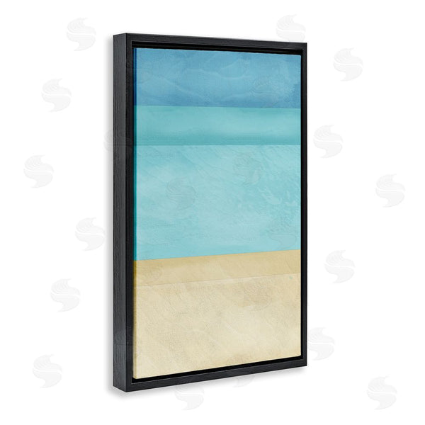Stupell Industries Martina Pavlova | Abstract Beach Coastal Color Block Wall Art