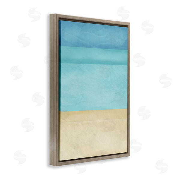 Stupell Industries Martina Pavlova | Abstract Beach Coastal Color Block Wall Art