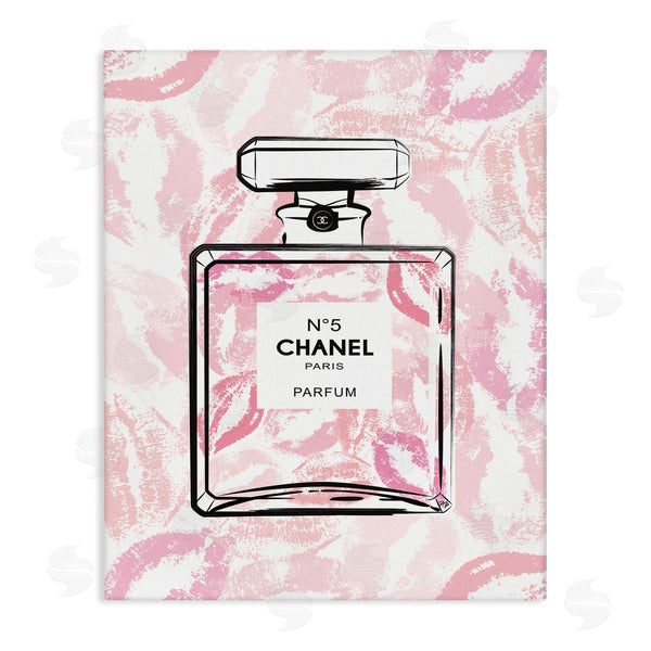 stupell industries Martina Pavlova | Abstract Lipstick Kiss Perfume Bottle