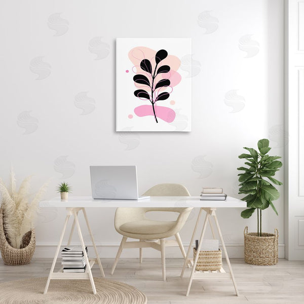Stupell Industries Martina Pavlova | Abstract Pink Fern Leaf Wall Art