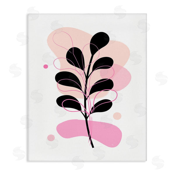 stupell industries Martina Pavlova | Abstract Pink Fern Leaf Wall Art