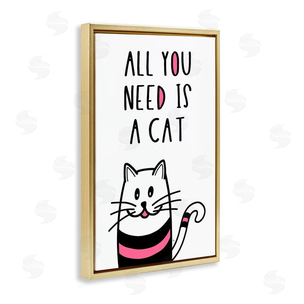 Stupell Industries Martina Pavlova | All You Need Is Cat