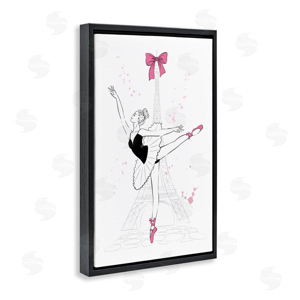 Stupell Industries Martina Pavlova | Ballerina And Eiffel Tower