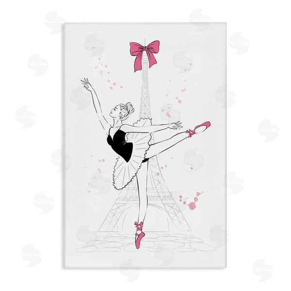 stupell industries Martina Pavlova | Ballerina and Eiffel Tower