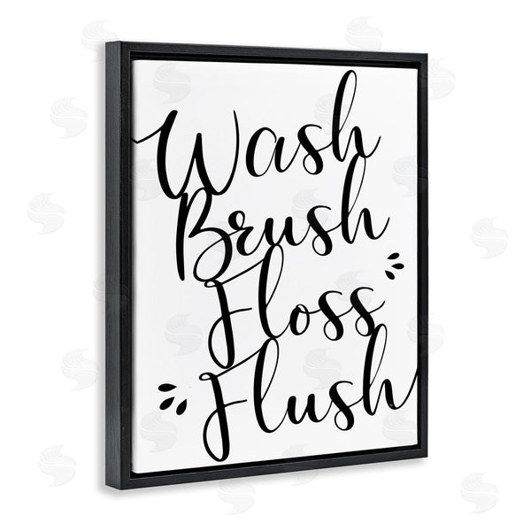 Stupell Industries Martina Pavlova | Bathroom Rules Phrase Wall Art