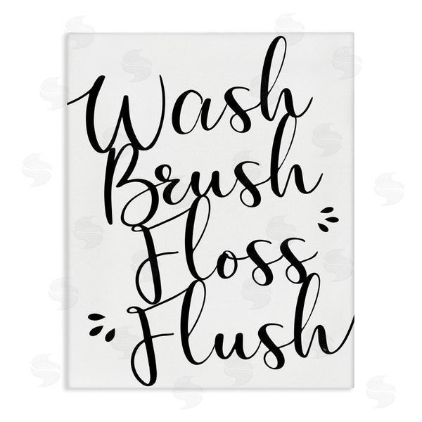 stupell industries Martina Pavlova | Bathroom Rules Phrase Wall Art