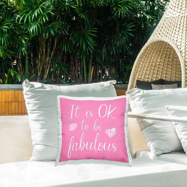 Stupell Industries Martina Pavlova | Be Fabulous With Gems Printed Throw Pillow