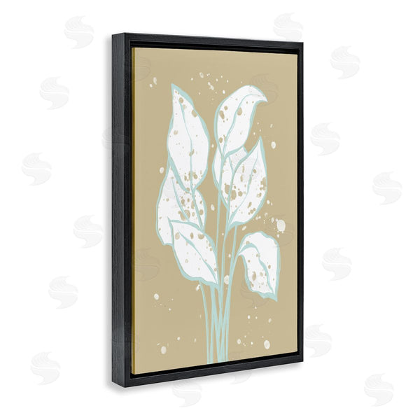 Stupell Industries Martina Pavlova | Beige Leafy Abstract