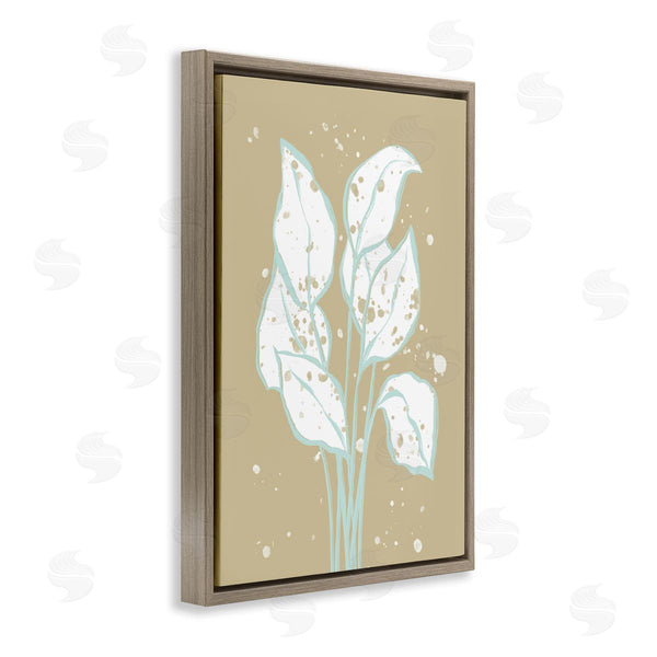 Stupell Industries Martina Pavlova | Beige Leafy Abstract