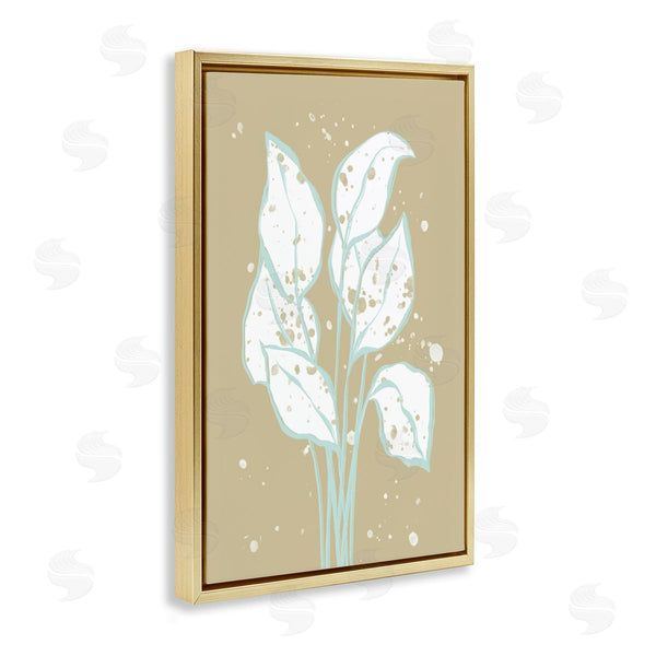 Stupell Industries Martina Pavlova | Beige Leafy Abstract