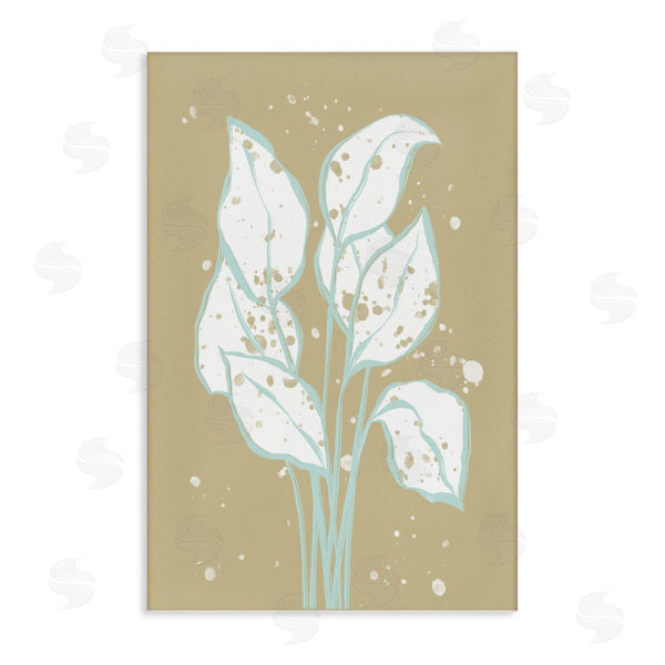 stupell industries Martina Pavlova | Beige Leafy Abstract