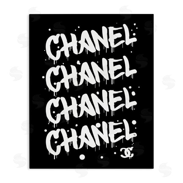 stupell industries Martina Pavlova | Black & White Glam Graffiti Wall Art