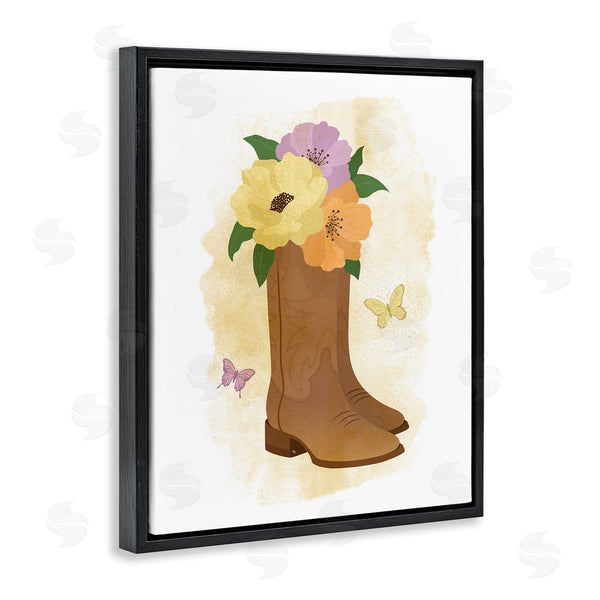 Stupell Industries Martina Pavlova | Blooming Country Boots Wall Art