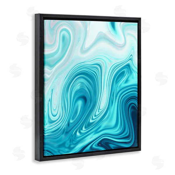 Stupell Industries Martina Pavlova | Blue Abstract Ripples Wall Art