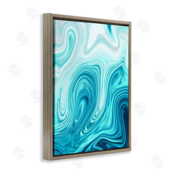 Stupell Industries Martina Pavlova | Blue Abstract Ripples Wall Art