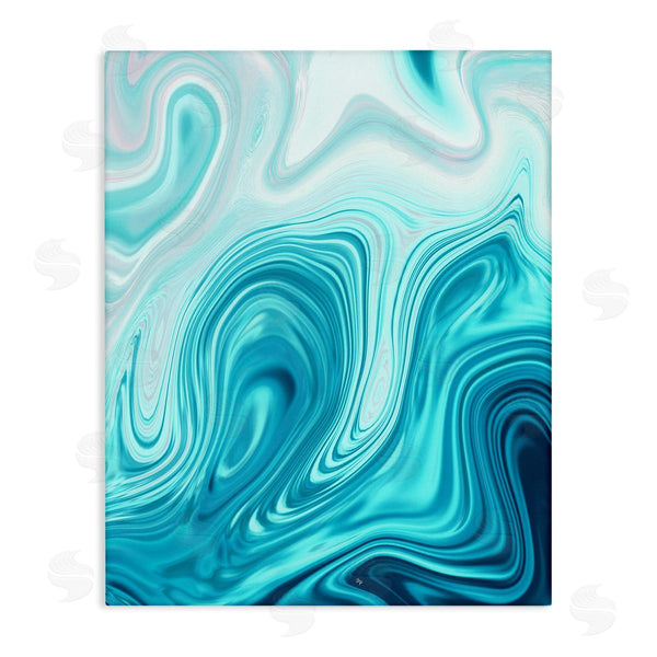 stupell industries Martina Pavlova | Blue Abstract Ripples Wall Art