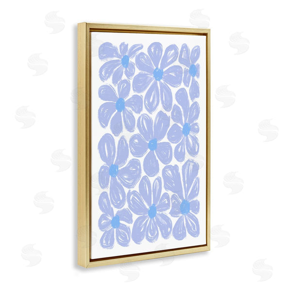 Stupell Industries Martina Pavlova | Blue Blooms Patterned