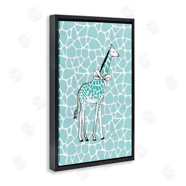 Stupell Industries Martina Pavlova | Blue Patterned Glam Giraffe