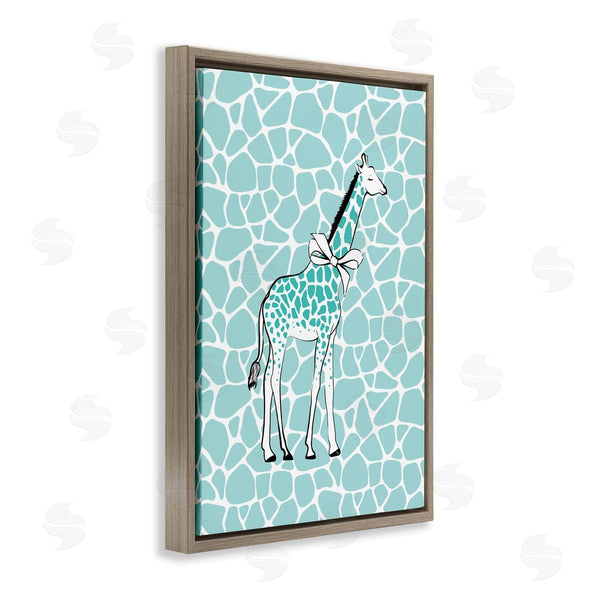 Stupell Industries Martina Pavlova | Blue Patterned Glam Giraffe
