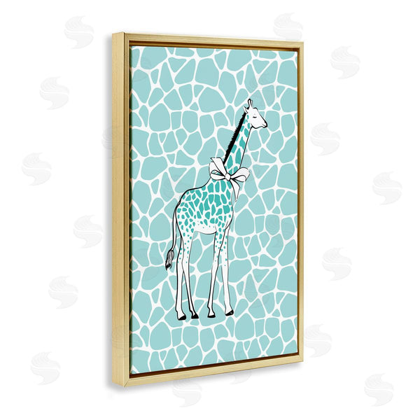 Stupell Industries Martina Pavlova | Blue Patterned Glam Giraffe