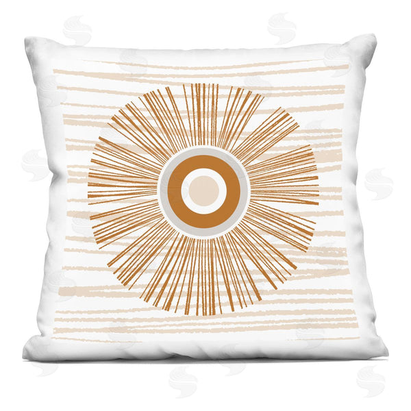 stupell industries Martina Pavlova | Boho Abstract Sun Ray Stripes Printed Throw Pillow