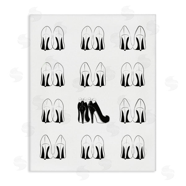 stupell industries Martina Pavlova | Bold Bow Heels Standout Glam Fashion Shoes Wall Art