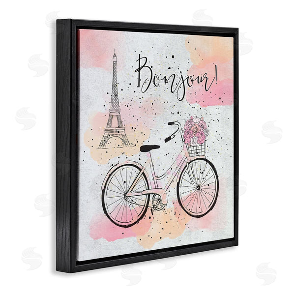 Stupell Industries Martina Pavlova | Bonjour Paris And Bicycle